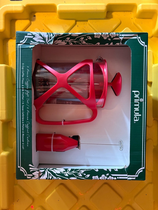 French Press and Milk Frother - New