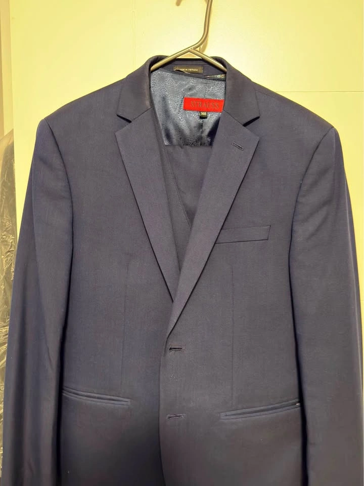 Strauss Menswear Navy 3 piece suit.