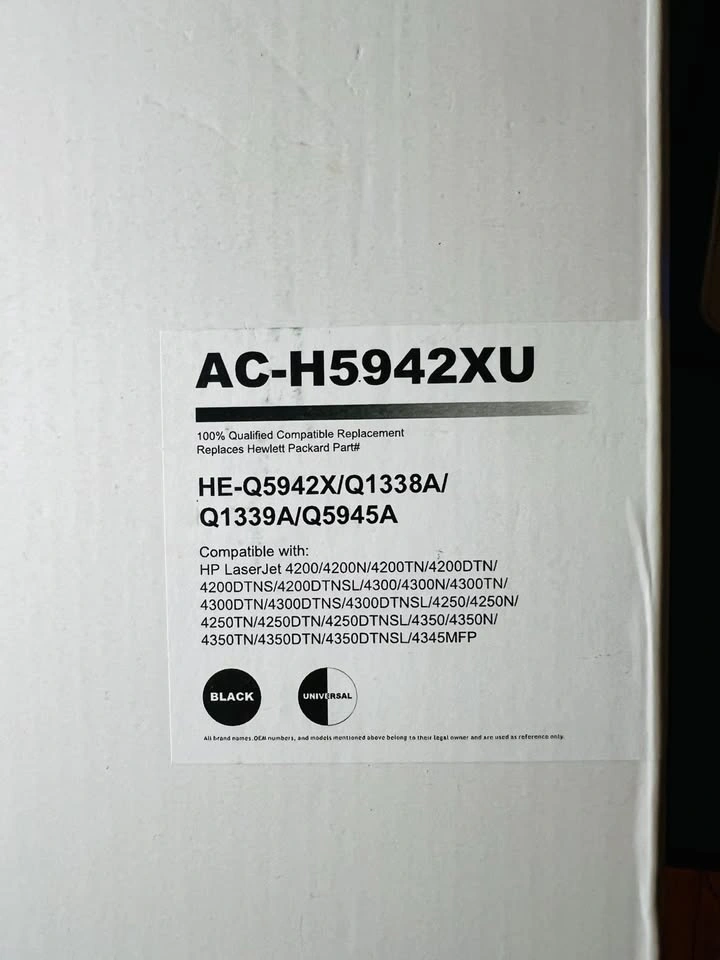 New HP Toner Cartridge Q5942X Q1338A Q1339A Q5945A - photo 5