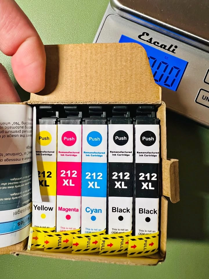 New 212 XL Ink Cartridges 5 Pack (2 Black)