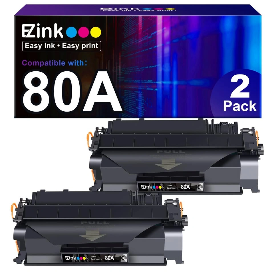 Ezink 80A Black Toner Cartridges 2 Pack - photo 3