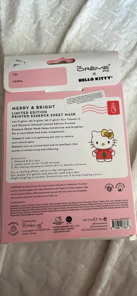 The Crème Shop x Hello Kitty Merry & Bright Sheet Mask Set - photo 2