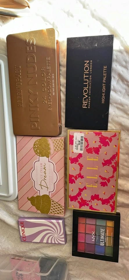Makeup Palette Bundle - NYX, Revolution, Clinique, Ellen Tracy
