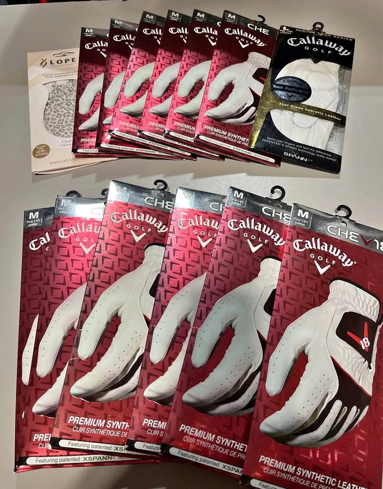 NEW Golf Gloves - Callaway & Kirkland - Sizes in Pics
