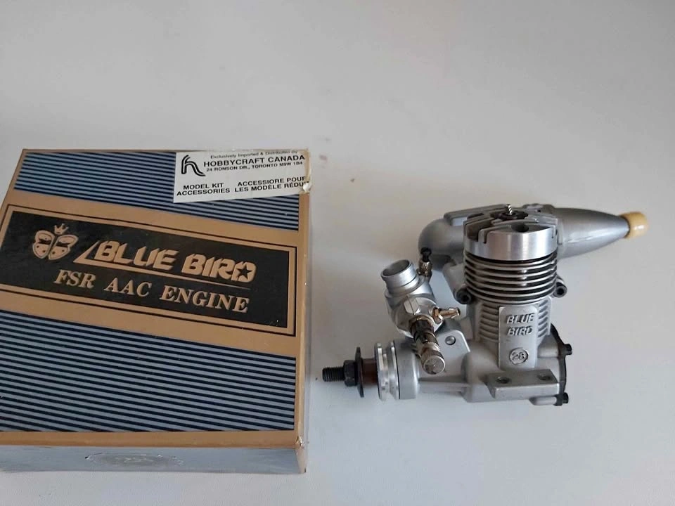 New Vintage Blue Bird 28 Model Aircraft Engine