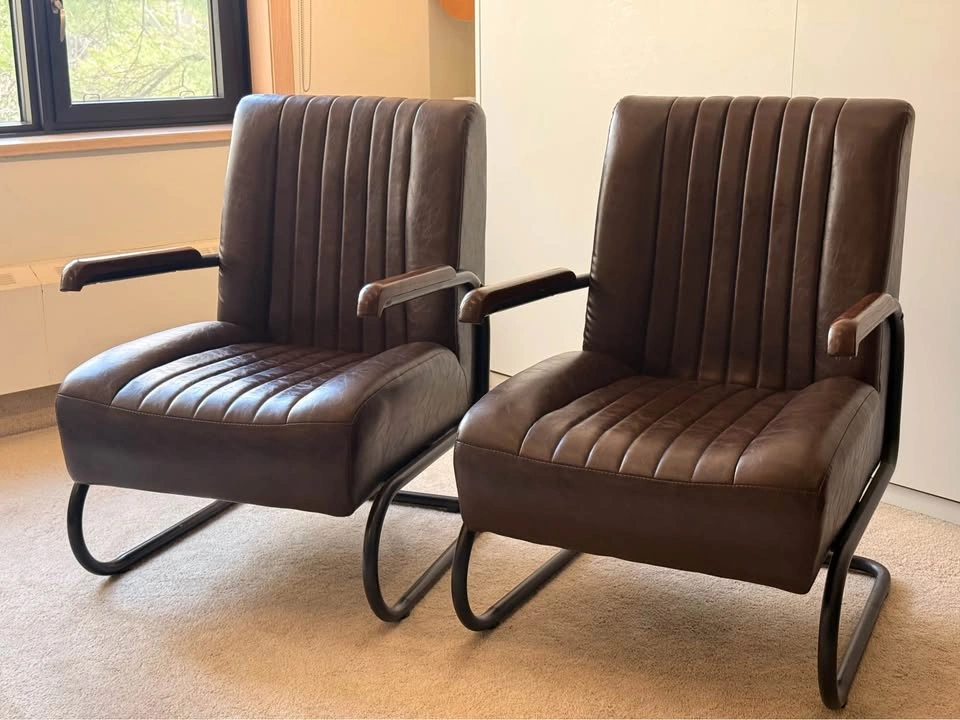 COPPOLA - Brown Vintage Leather Lounge Chair - 2 chairs availabl - photo 5