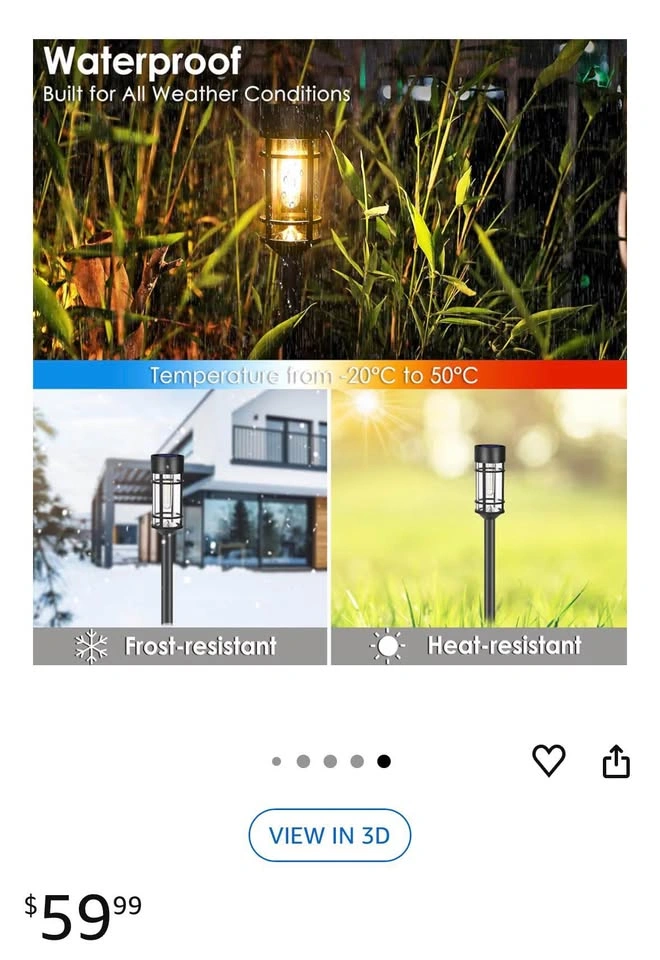8 Pack Solar Lights Outdoor Waterproof - photo 5
