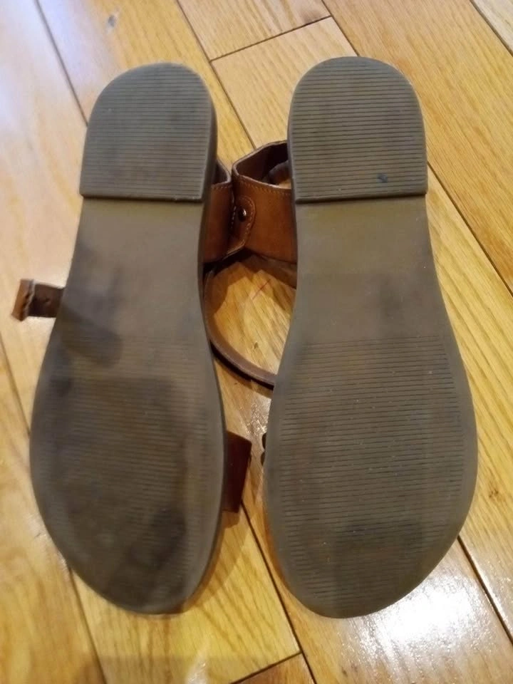 Steve Madden Brown/Tan Leather Sandals - Size 6 - photo 2