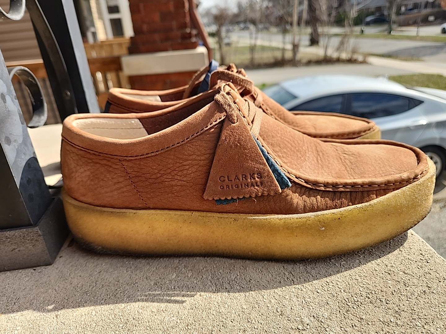 CLARKS Wallabee Cup Tan Nubuck Men's Lifestyle Shoes - photo 4