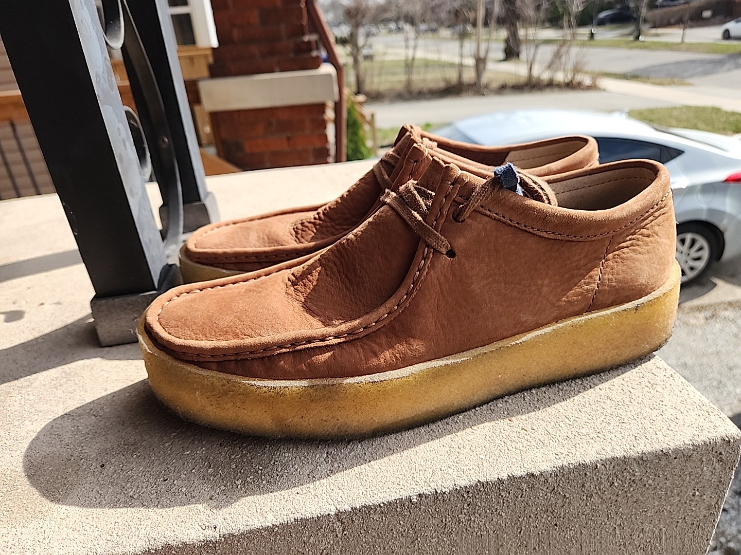 CLARKS Wallabee Cup Tan Nubuck Men's Lifestyle Shoes - photo 5