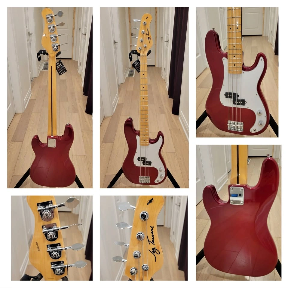 $280 Jay Turser Precision Bass Guitar - Metallic Red