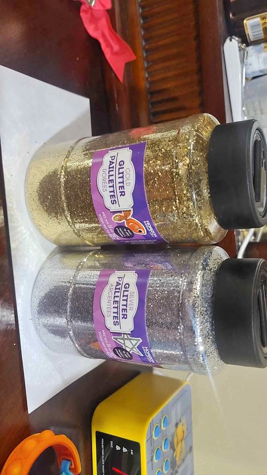 Silver and Golden glitter