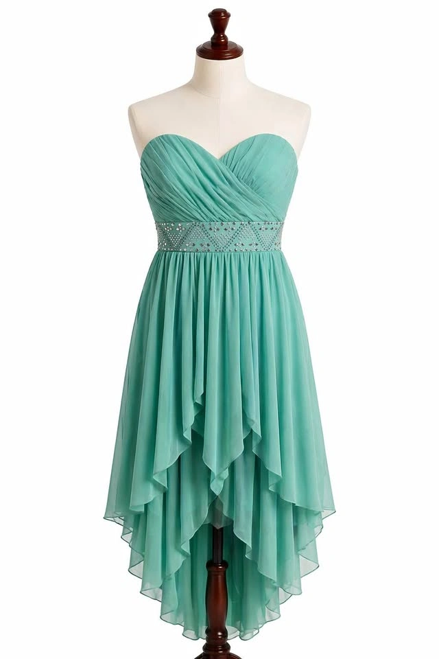 Sequin Hearts Mint Green Prom Dress Size 9