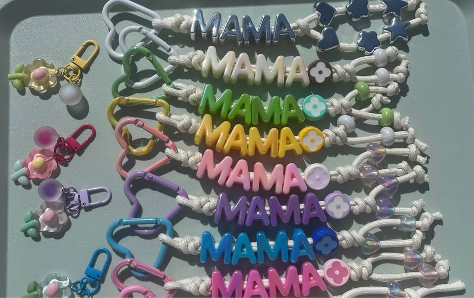 Handmade Name Keychain with Dried Flower Card - photo 4