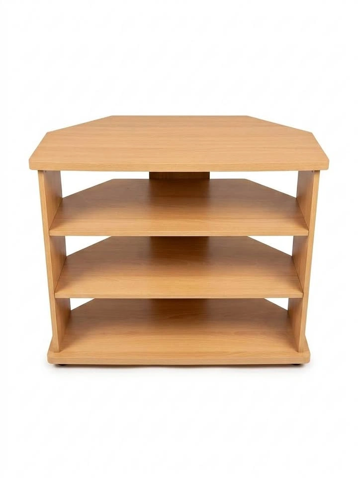 Small TV Stand / Media Console – Light Wood – Compact & Modern