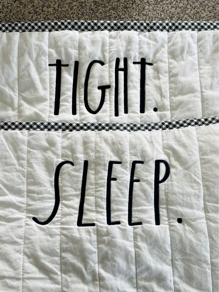 Rae Dunn Sleep Tight - set of 2 King pillow cases
