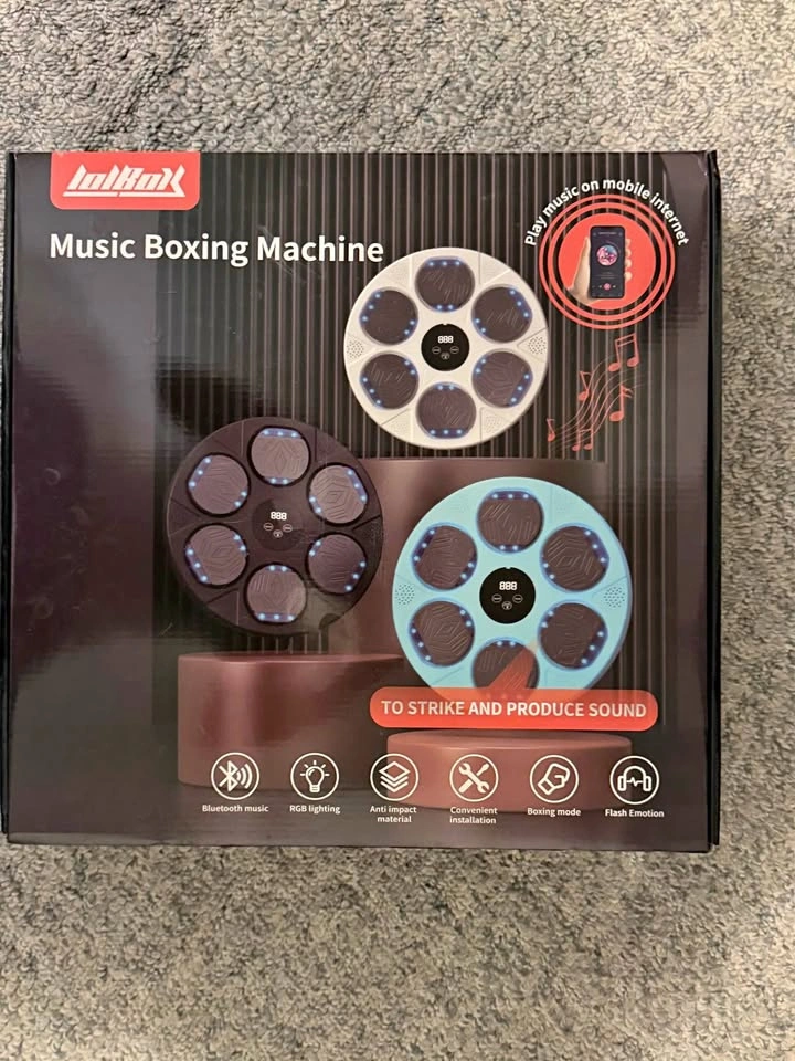 Boxing Machine good present toy— Bluetooth, Gloves Included