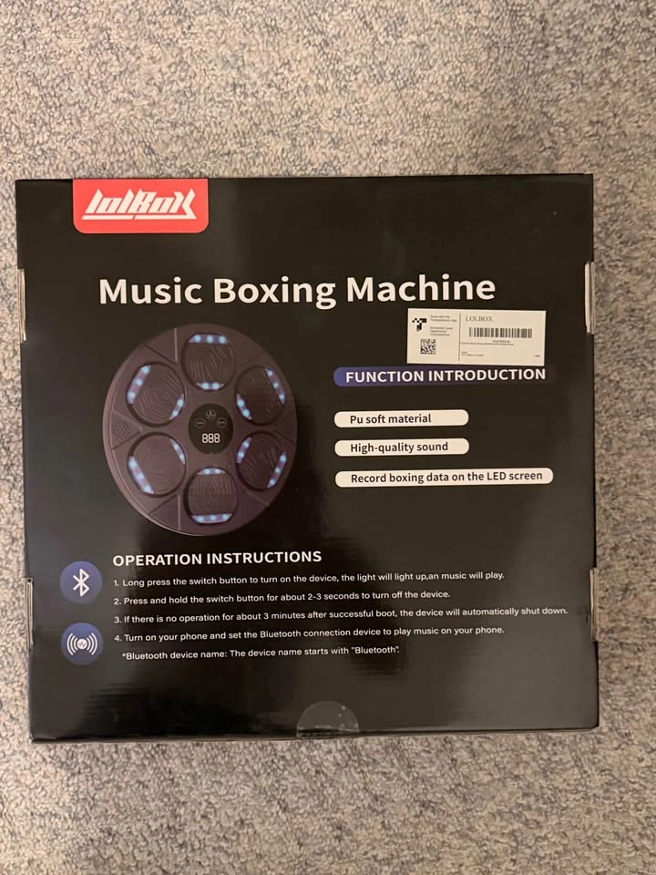 Boxing Machine good present toy— Bluetooth, Gloves Included - photo 2