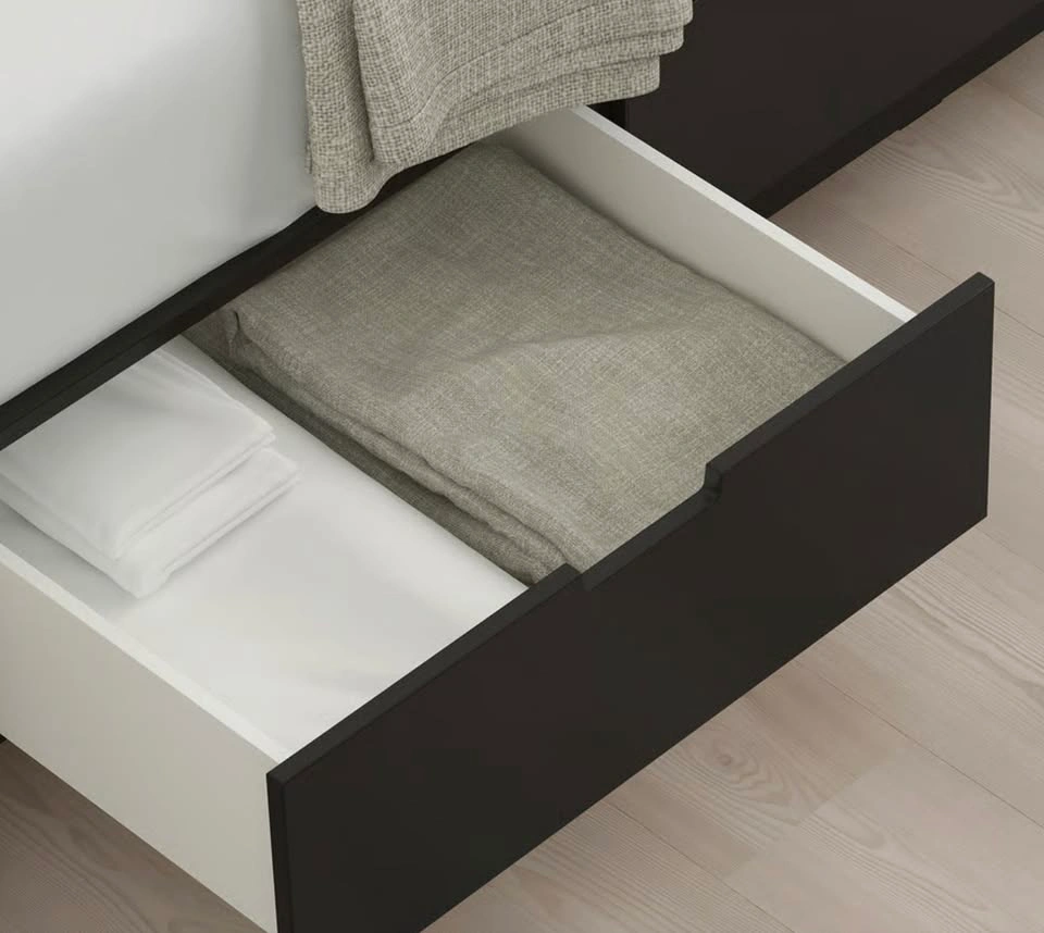 IKEA NORDLI Queen Bed Frame w/ 6 Drawers - photo 2