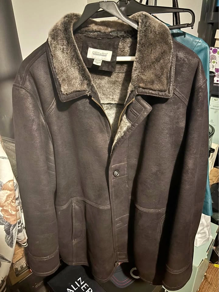 Joseph & Feiss 3XL Faux Shearling Lined Jacket