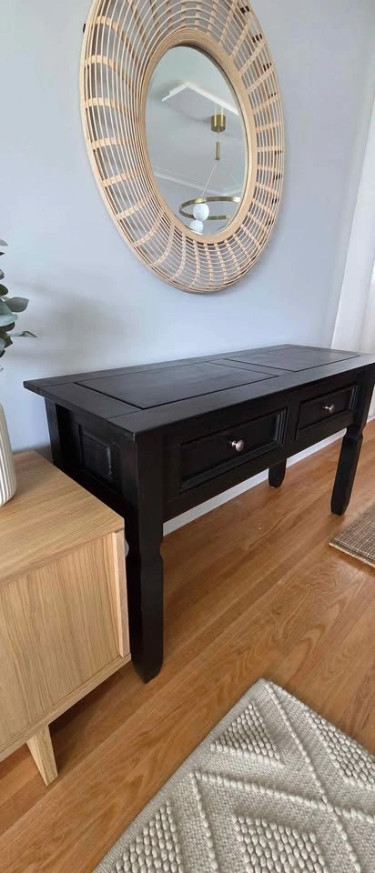 Black Console Table with Drawers - photo 2