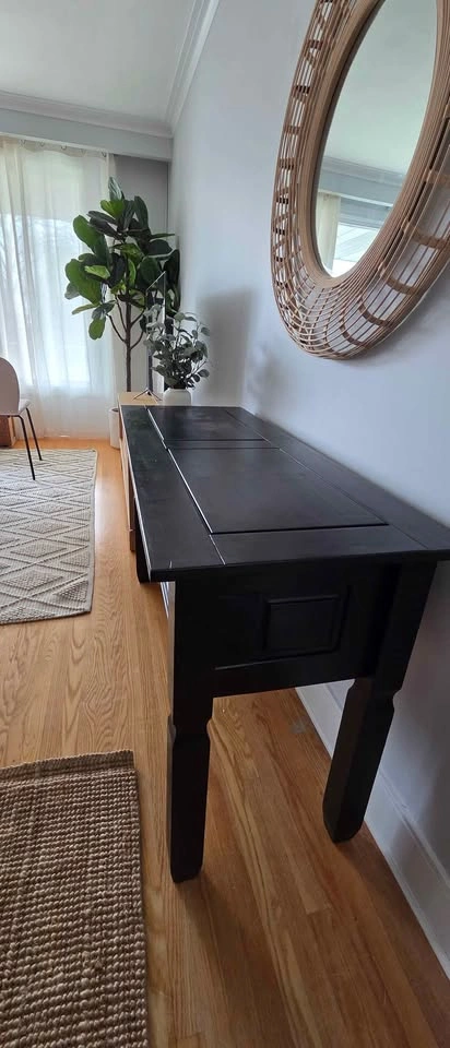 Black Console Table with Drawers - photo 3