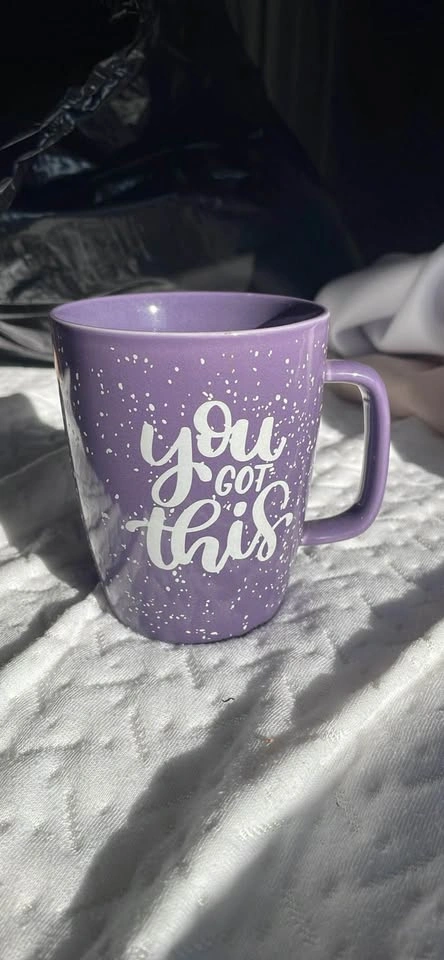 Purple Speckled 'You Got This' Ceramic Mug - photo 2