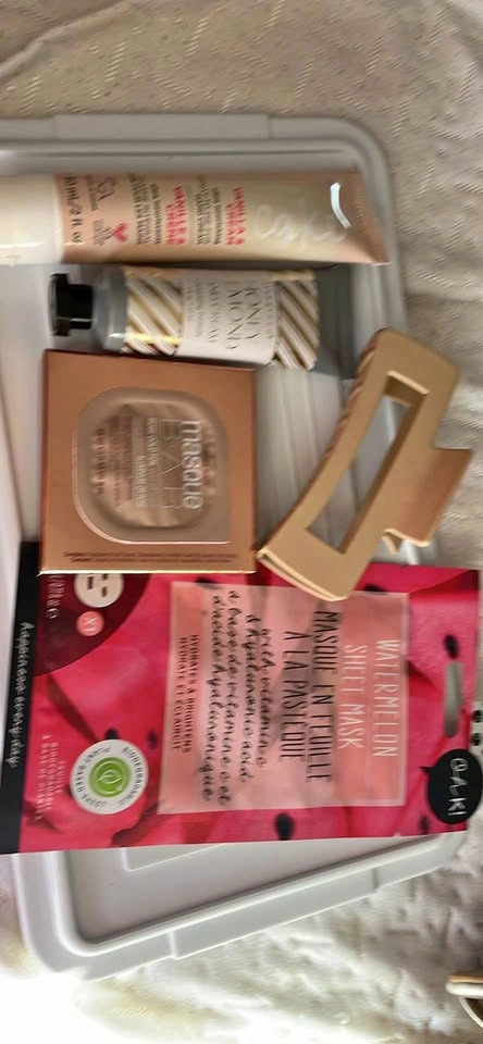 Self Care Bundle with Hand Creams, Face Masks, Hair Clip