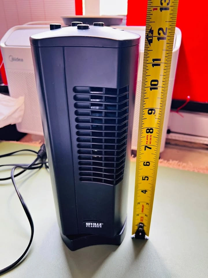 Seville Classics 12.5" Mini Tower Fan Model 10190B