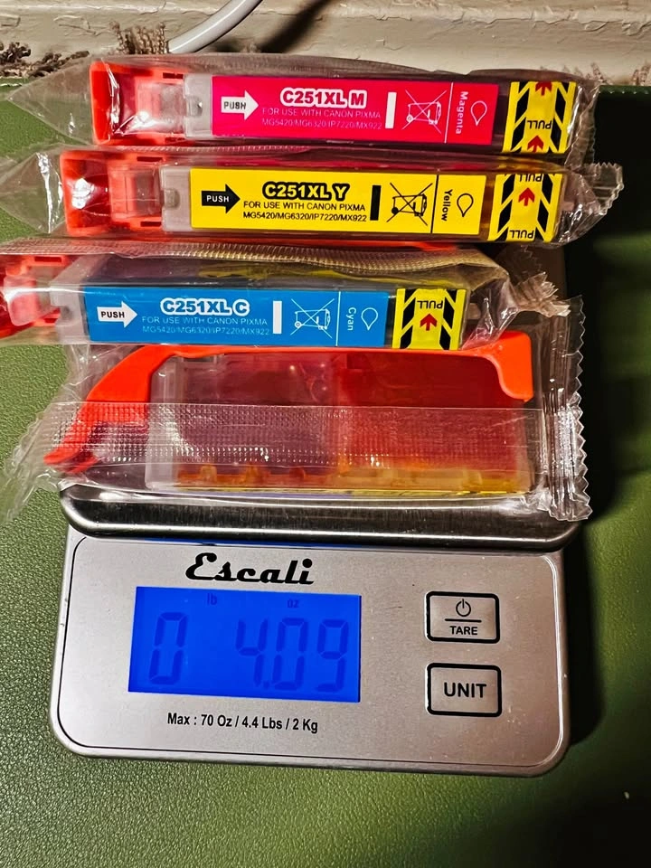 New Canon C251XL Ink Cartridges - Magenta Yellow Cyan