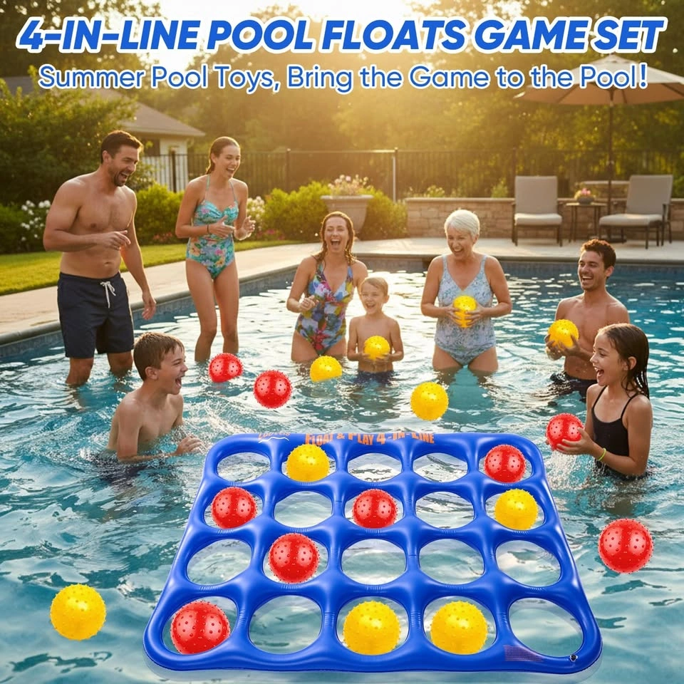 Inflatable 4-in-line Pool Toy Set - photo 2