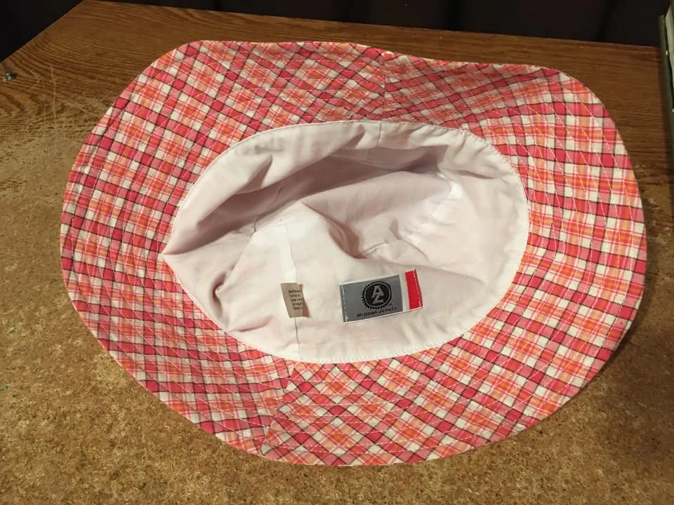 ARIZONA JEAN CO Red & White Plaid Bucket Hat - photo 3