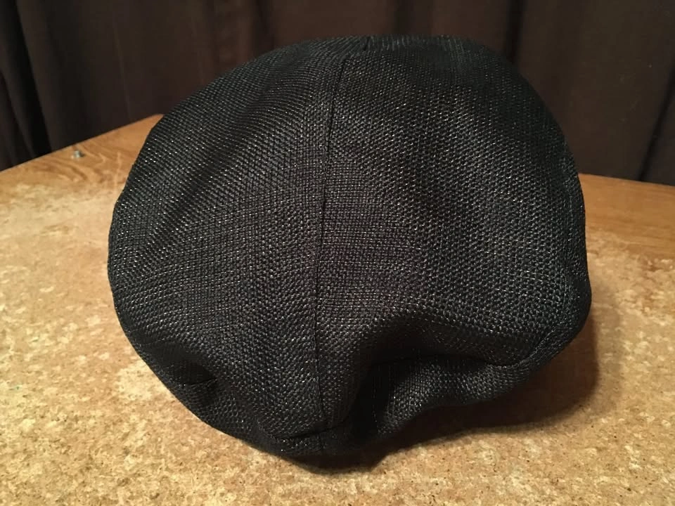 Black Women's Newsboy Cap with Bow - Sparkly, One Size, Linen - photo 3