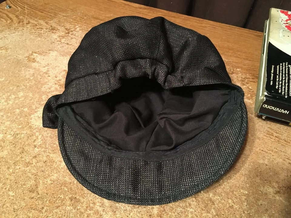 Black Women's Newsboy Cap with Bow - Sparkly, One Size, Linen - photo 5