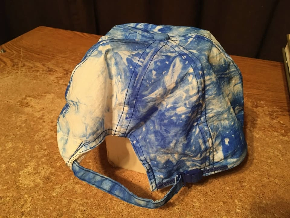 BLUE & WHITE ABSTRACT WESTMONT INTERIOR SUPPLY HOUSE ADJUSTABLE - photo 2