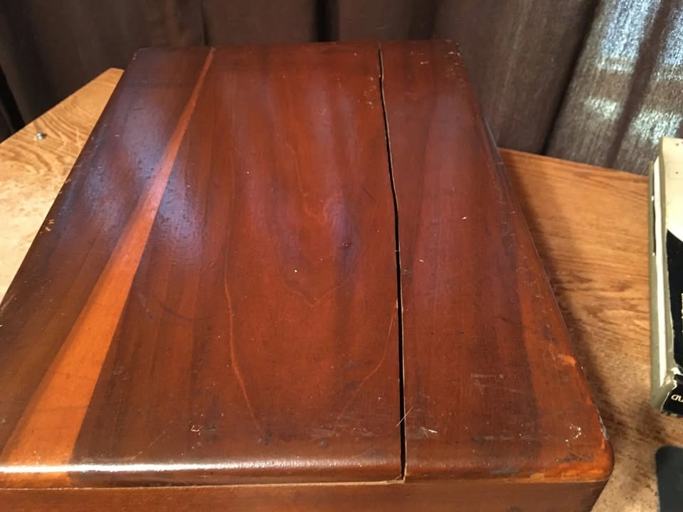 Vintage Wooden Storage Box - 12.75" x 9" x 7.25" - photo 3