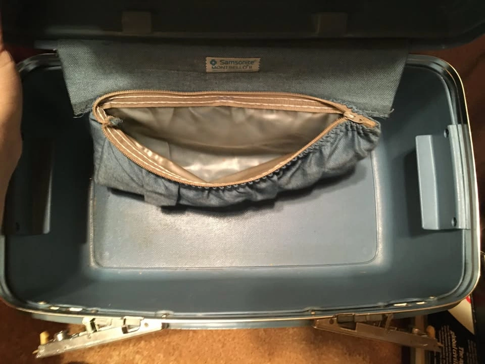 VINTAGE BLUE SAMSONITE MONTBELLO II LUGGAGE TRAVEL CASE - photo 3