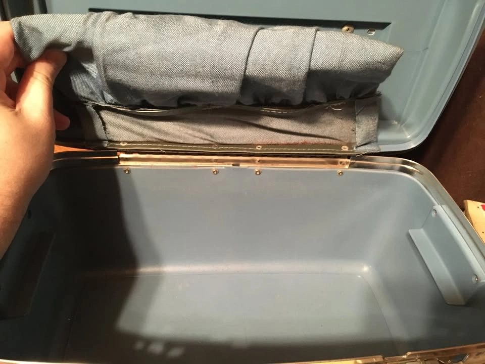 VINTAGE BLUE SAMSONITE MONTBELLO II LUGGAGE TRAVEL CASE - photo 4