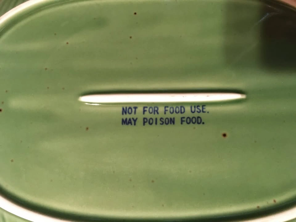 Decorative Ceramic Green Leaf Platter or Tray 14" X 9" - photo 5