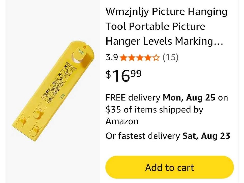 Picture Hanging Tool Portable Picture Hanger Levels | Ruler - photo 5