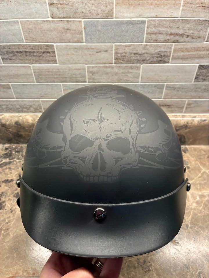 VCAN Shorty Motorcycle Helmet - photo 2