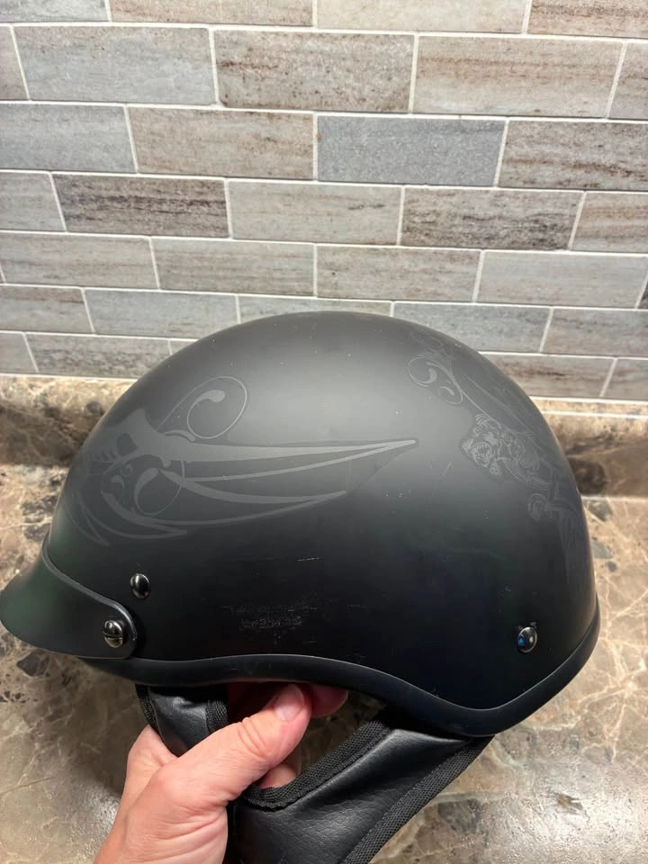 VCAN Shorty Motorcycle Helmet - photo 5