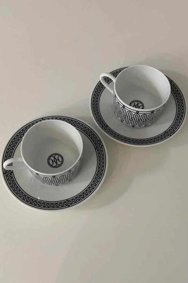 Hermes [BNIB] H-Deco Tea Cup and Saucer Set - photo 4