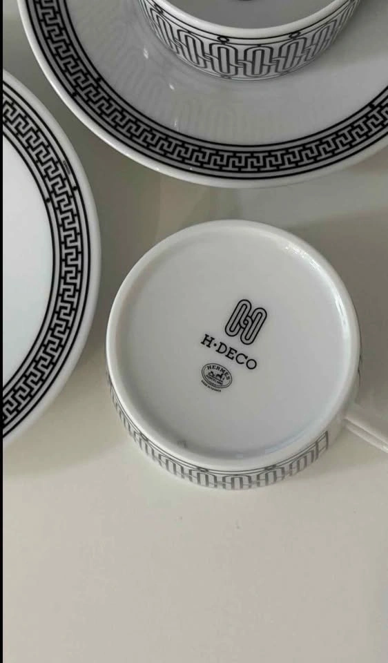 Hermes [BNIB] H-Deco Tea Cup and Saucer Set - photo 5