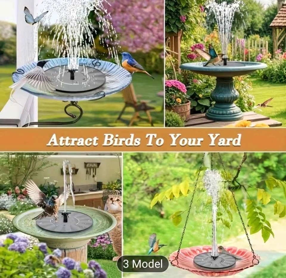 Solar Fountain for Bird Baths, Gardens, Pools - photo 5