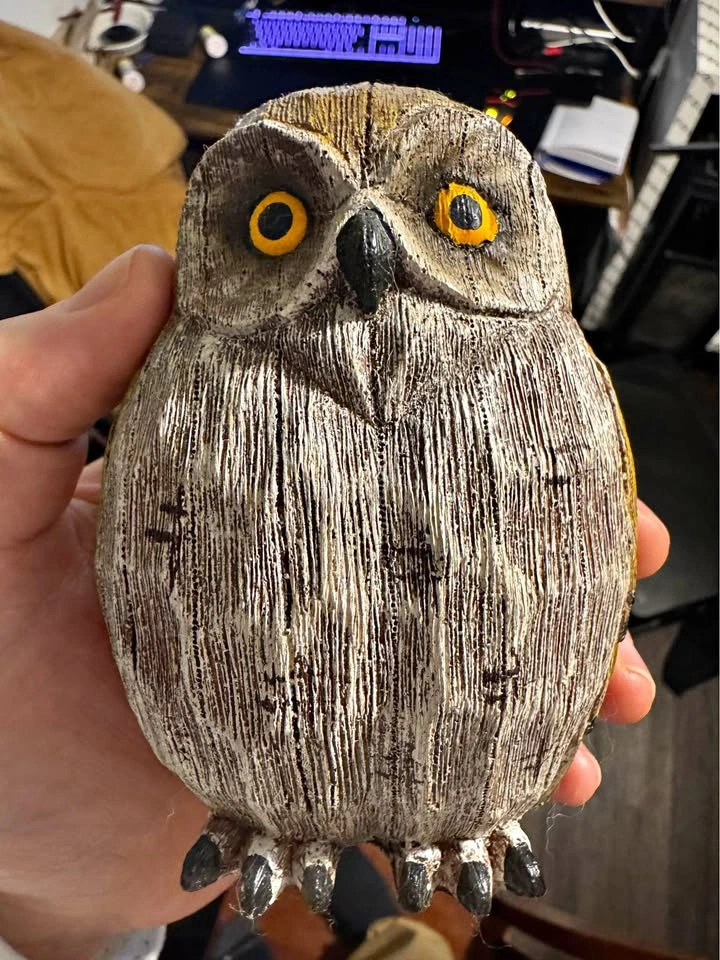 Wooden Owl Statue (Great for Owl Lovers)