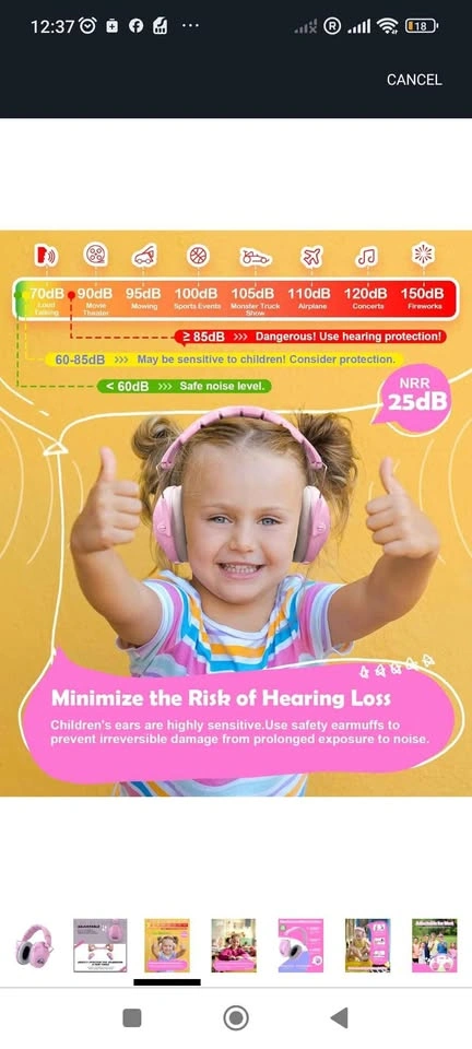PROHEAR 032 Noise Cancelling Headphones for Kids - photo 3