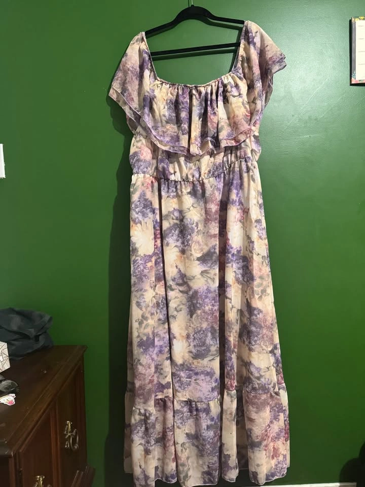 Shein Floral Off the Shoulder Dress - Reflora Curve - photo 2