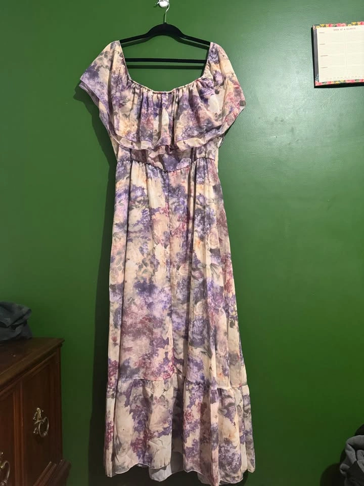 Shein Floral Off the Shoulder Dress - Reflora Curve - photo 4
