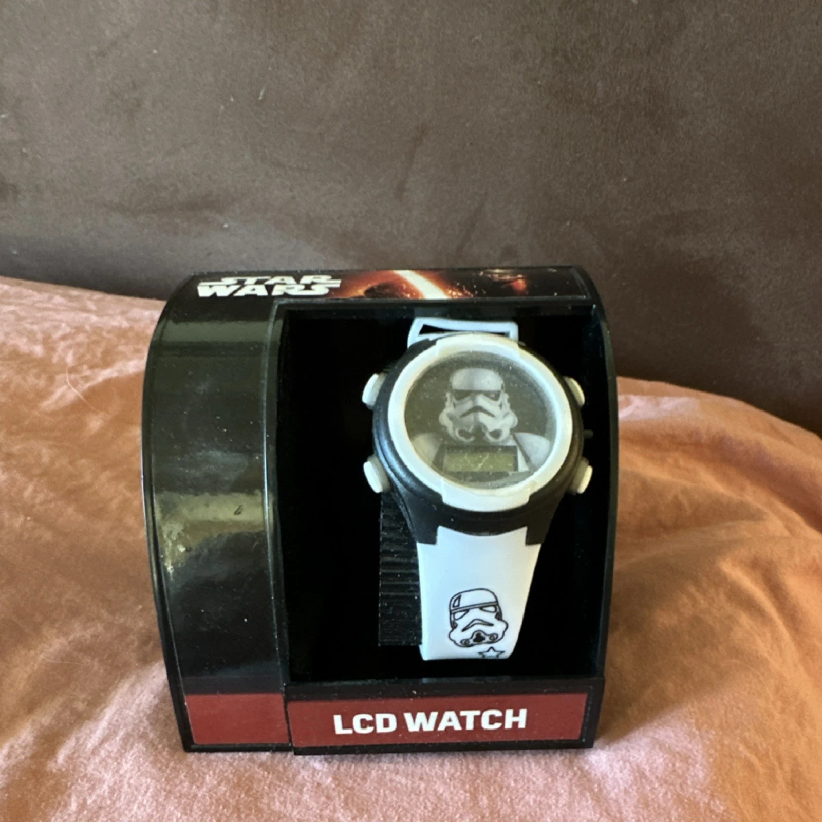 Accutime Star Wars Stormtrooper Kids LCD Quartz Watch